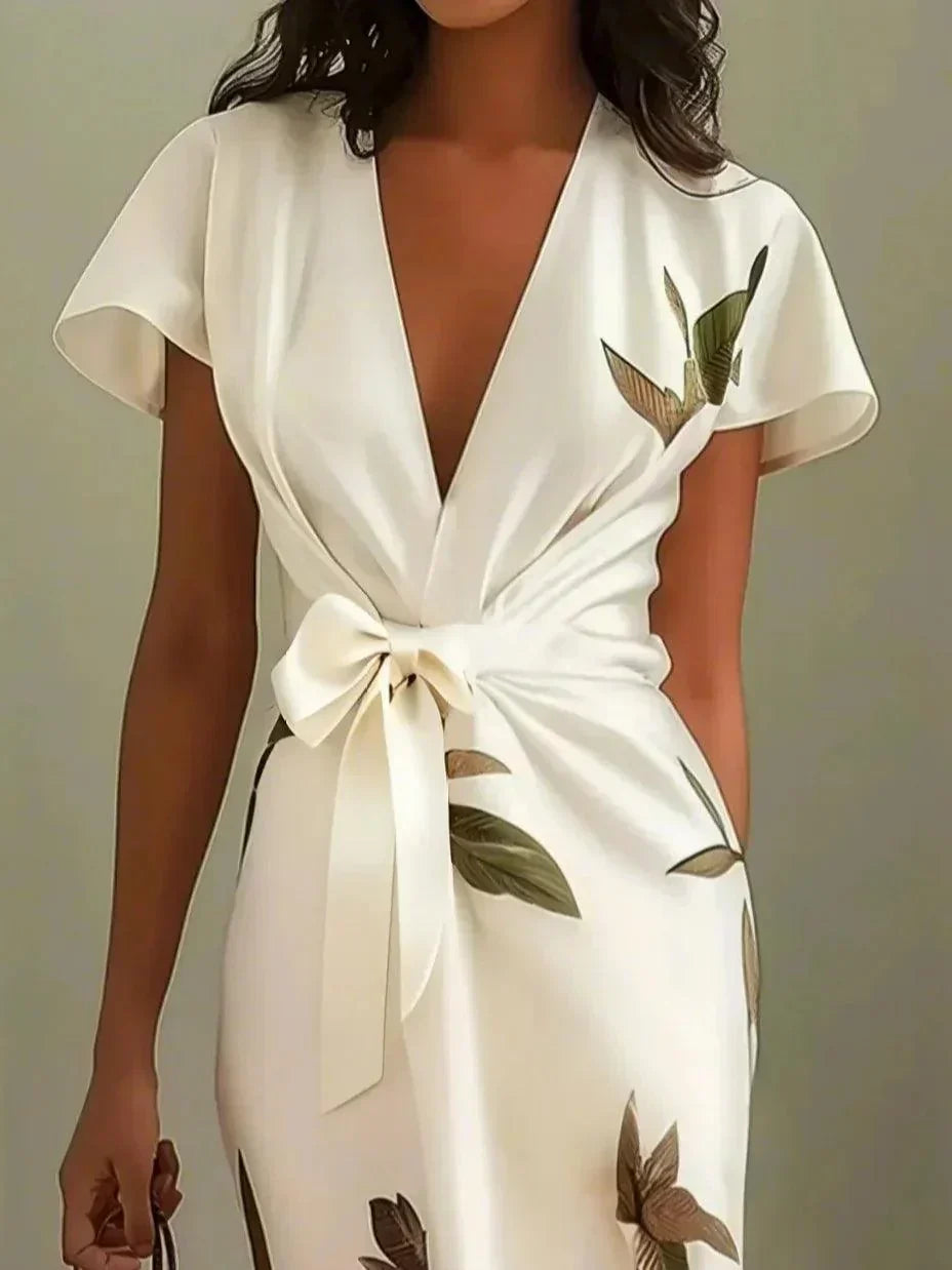 Valeria Elegant Wrap Dress