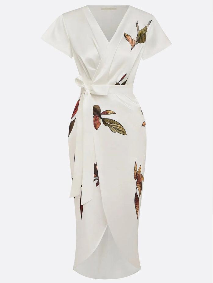 Valeria Elegant Wrap Dress