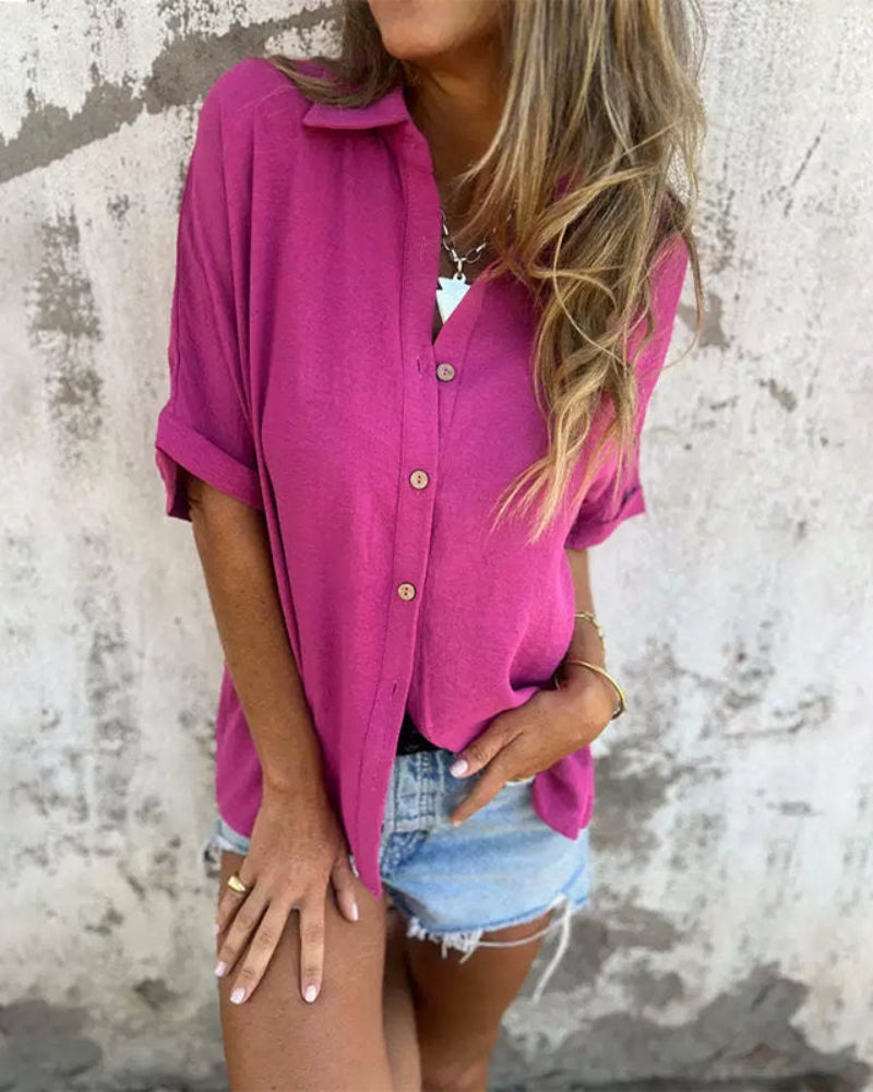 Sirena Relaxed Button Blouse