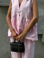 Gloria Linen-Blend Pants Set
