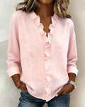 Indie Ruffle-Neck Blouse