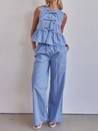 Nadine Striped Sleeveless Top