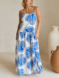 Maris Sleeveless Cotton-Linen Set