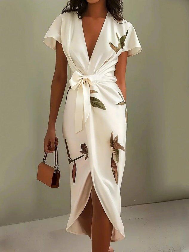 Valeria Elegant Wrap Dress