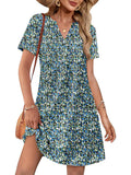 Malia Printed Midi Dress with Pockets