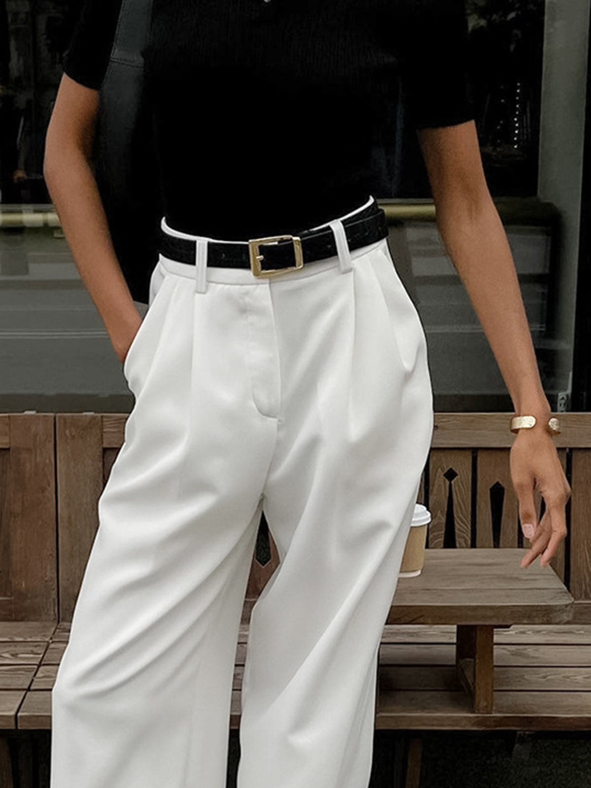 Celine Tailored Wide-Leg Pants