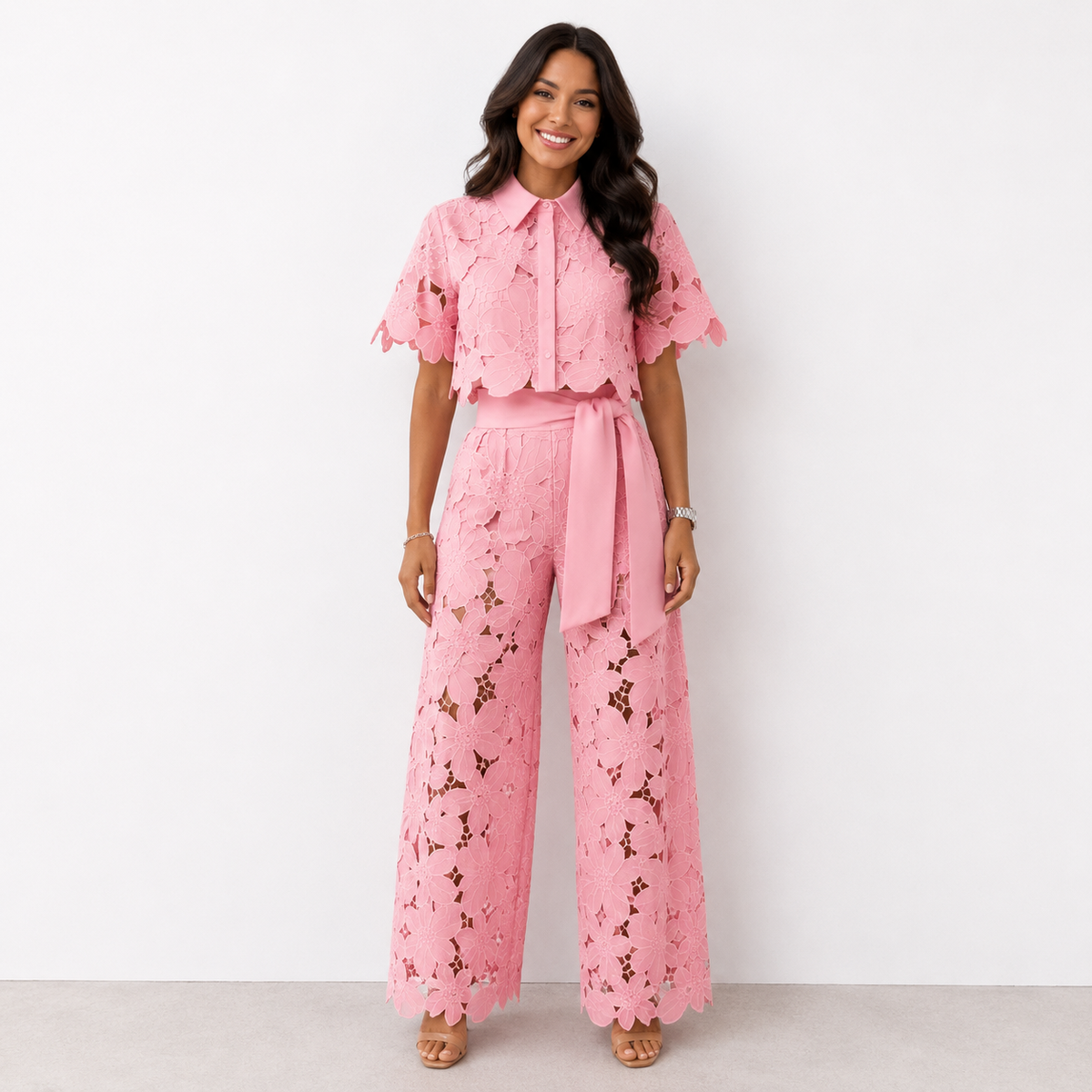 Isabela Embroidered Eyelet Set