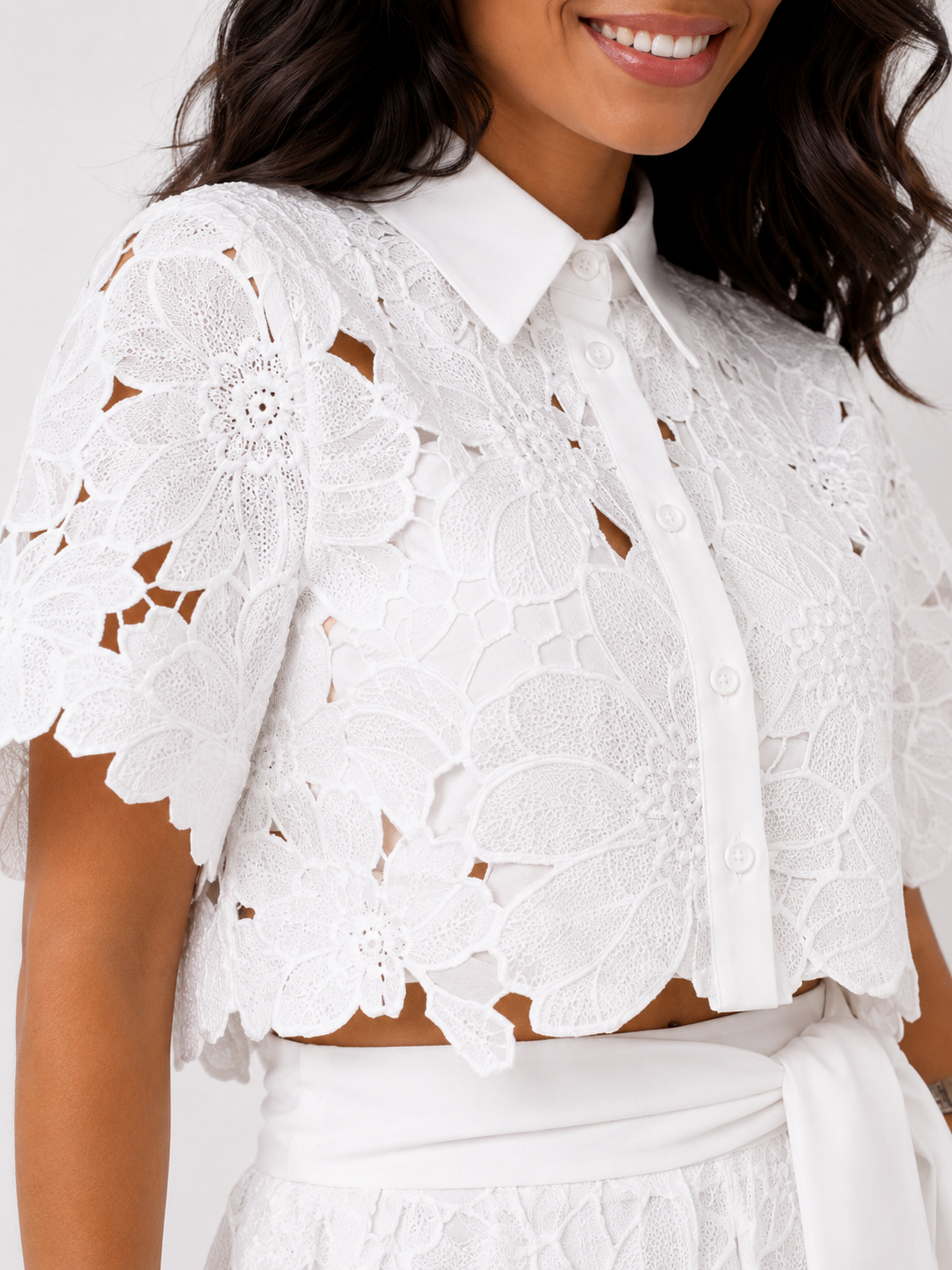 Isabela Embroidered Eyelet Set
