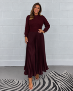 Claudia Pleated Maxi Dress