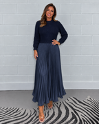 Claudia Pleated Maxi Dress