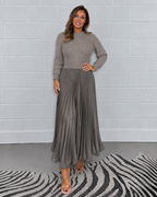 Claudia Pleated Maxi Dress