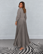 Claudia Pleated Maxi Dress