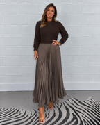 Claudia Pleated Maxi Dress