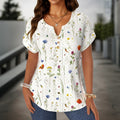 Emilia Floral Button Blouse