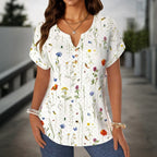 Emilia Floral Button Blouse