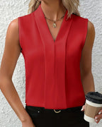 Nicole Relaxed V-Neck Top