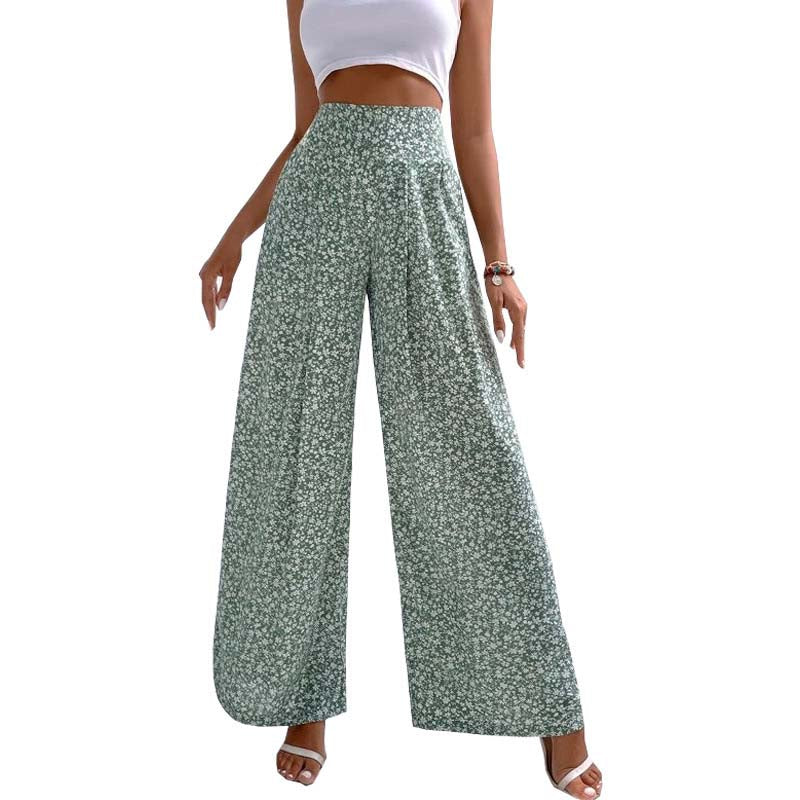 Meadow Floral Wide-Leg Pants