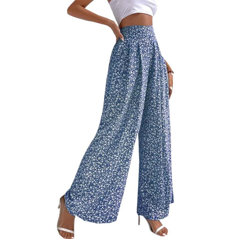 Meadow Floral Wide-Leg Pants