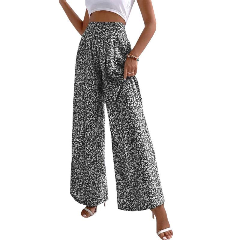 Meadow Floral Wide-Leg Pants