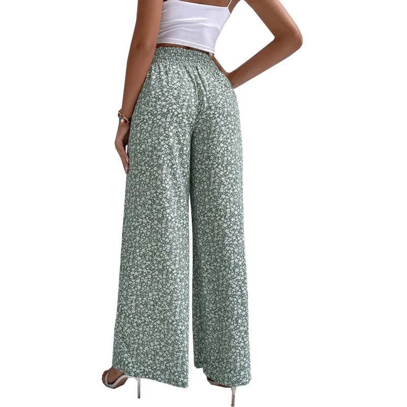 Meadow Floral Wide-Leg Pants