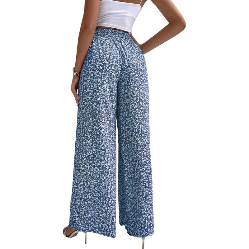 Meadow Floral Wide-Leg Pants