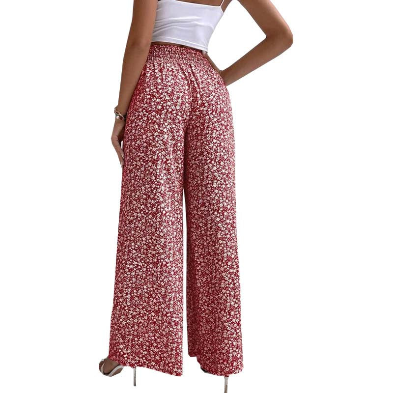 Meadow Floral Wide-Leg Pants