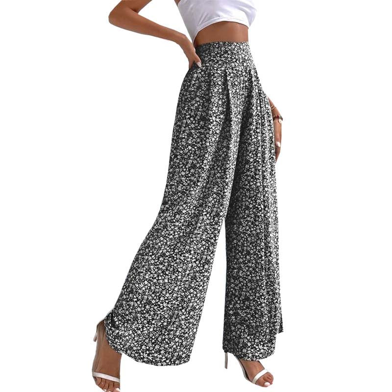Meadow Floral Wide-Leg Pants