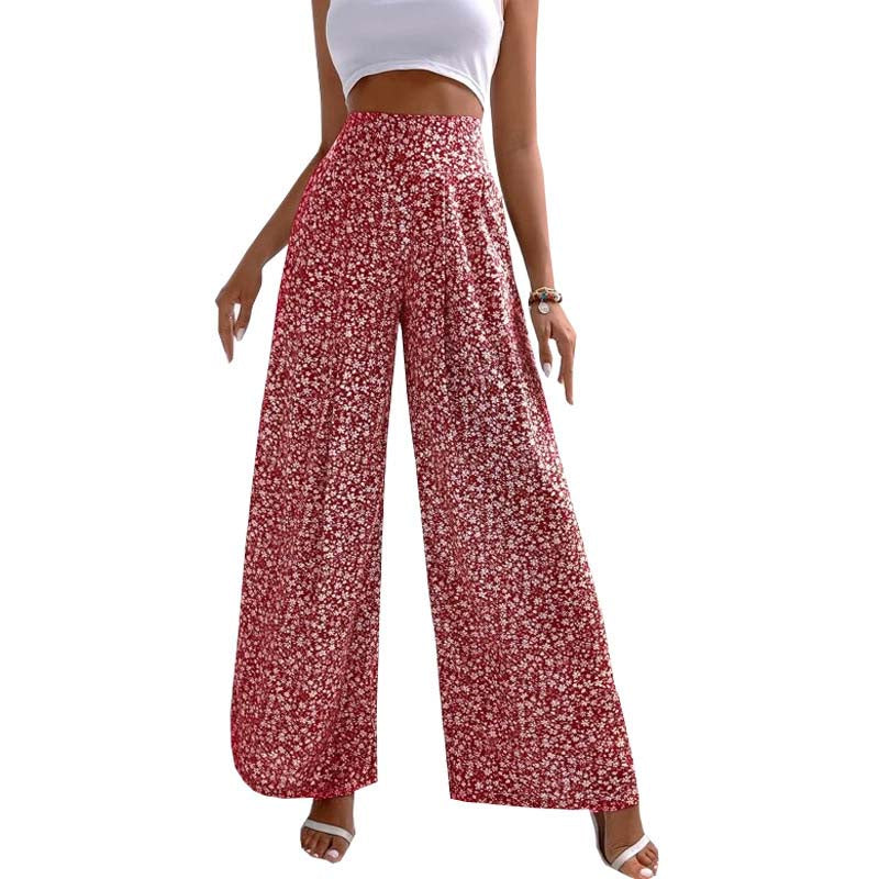 Meadow Floral Wide-Leg Pants