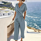Colleen Wrap-Top Two-Piece Set