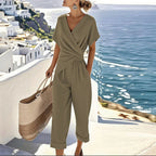 Colleen Wrap-Top Two-Piece Set