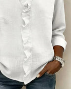Indie Ruffle-Neck Blouse