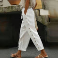 Clara Cropped Linen-Blend Pants