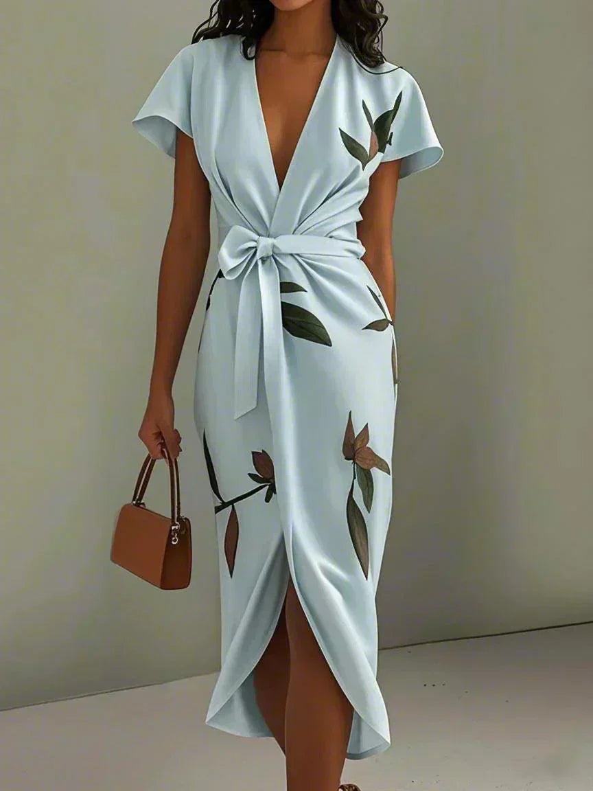 Valeria Elegant Wrap Dress
