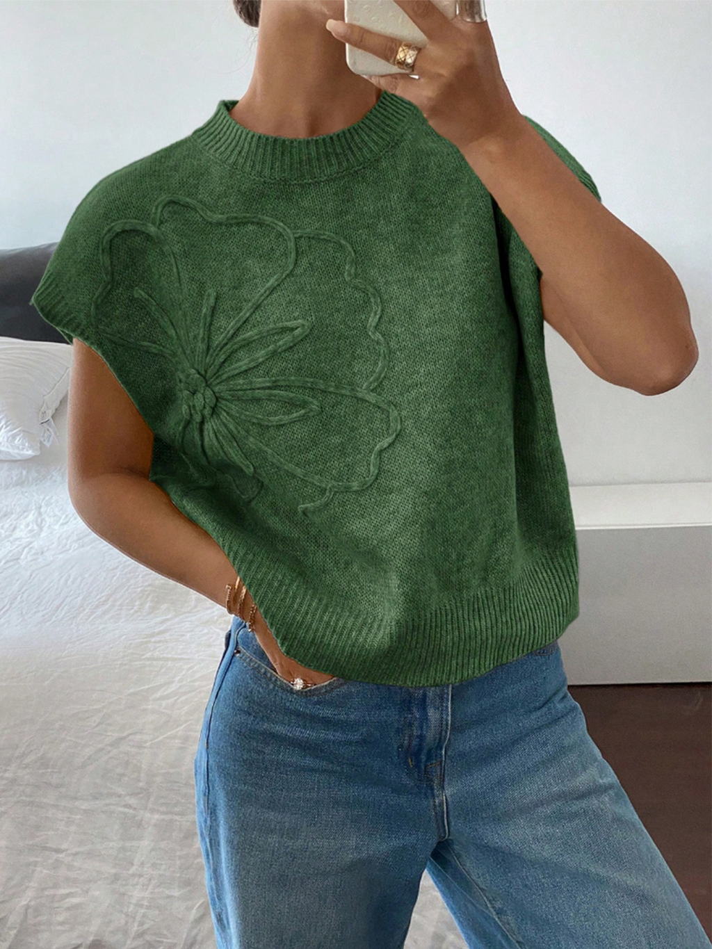 Mira Embroidered Knit Cardigan