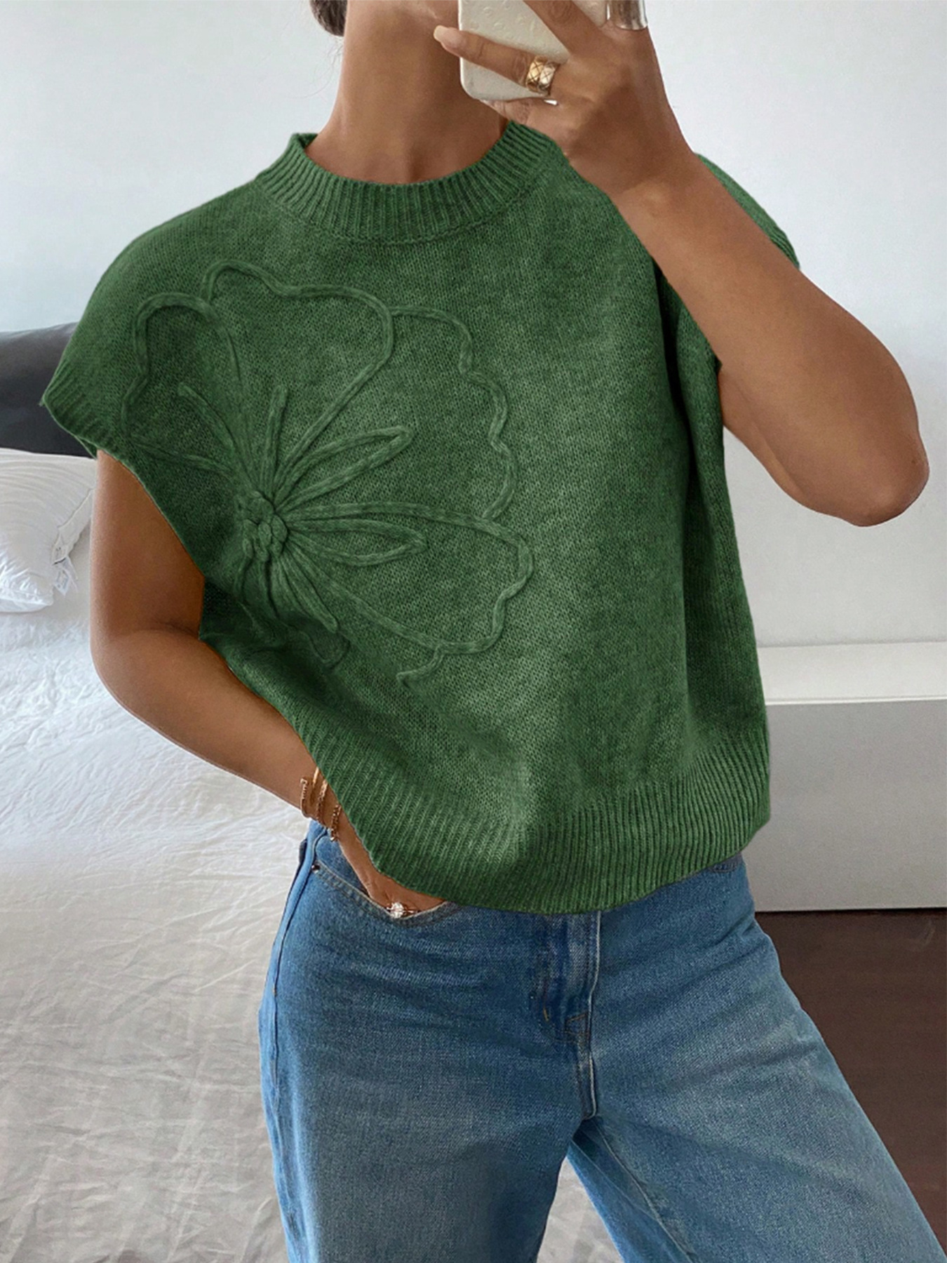 Mira Embroidered Knit Cardigan