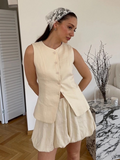 Eloise Cotton-Linen Pants Set