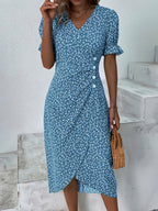 Maribel Floral V-Neck Dress