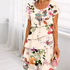 Amara Floral Cascade Dress