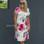 Amara Floral Cascade Dress