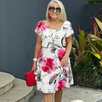 Amara Floral Cascade Dress
