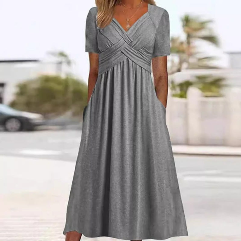 Genevieve V-Neck Maxi Dress