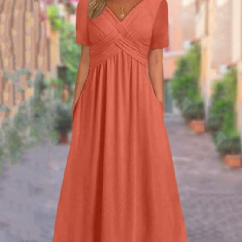 Genevieve V-Neck Maxi Dress