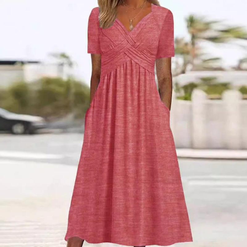 Genevieve V-Neck Maxi Dress