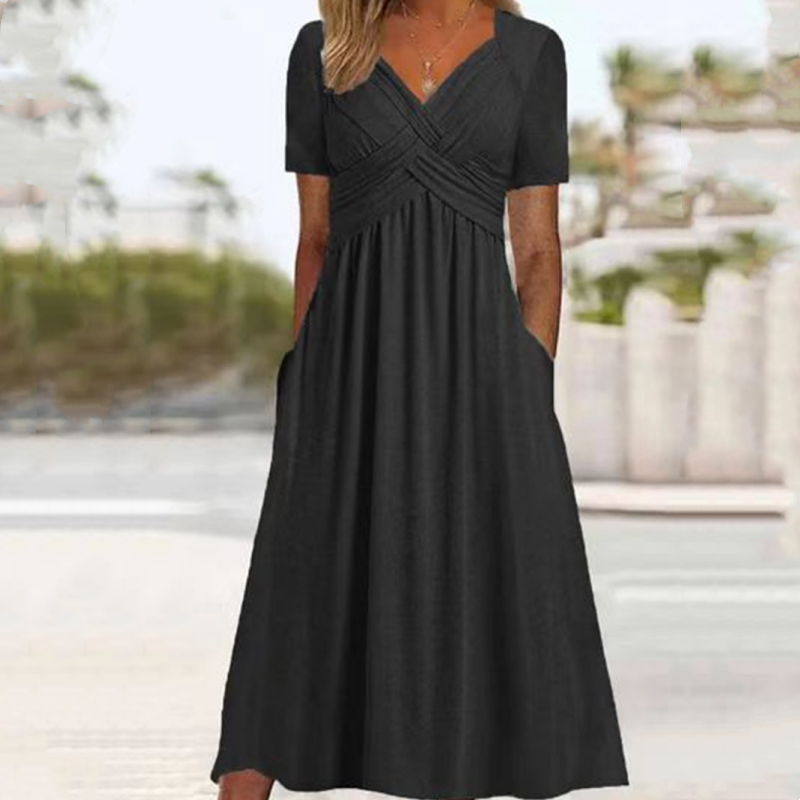 Genevieve V-Neck Maxi Dress