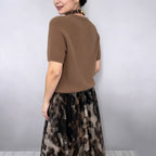 Leonie Knit Top & Leopard Skirt Set