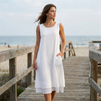 Colette Sleeveless Tiered Dress
