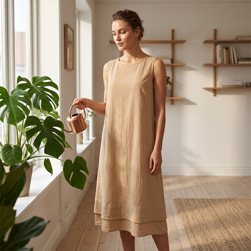 Colette Sleeveless Tiered Dress