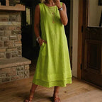 Colette Sleeveless Tiered Dress