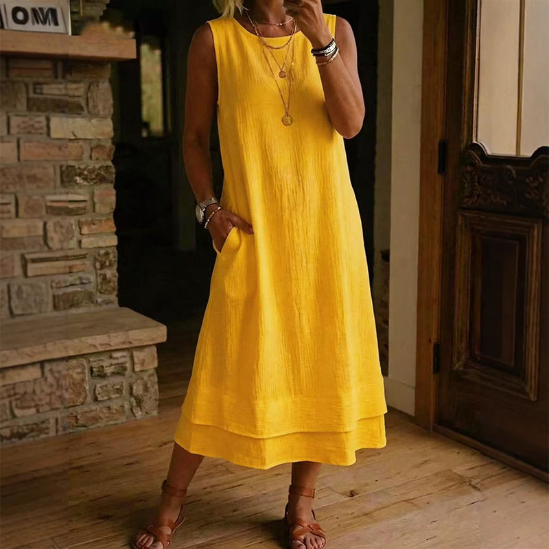 Colette Sleeveless Tiered Dress