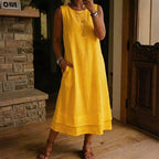 Colette Sleeveless Tiered Dress